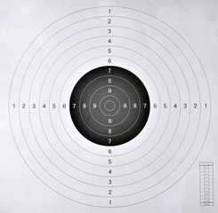 blank target  for shooting competition