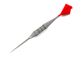 3d darts isolated on white
