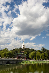 Scene of imperial park , Beihai in Beijing