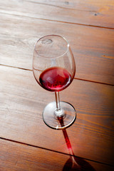 Glass of red wine