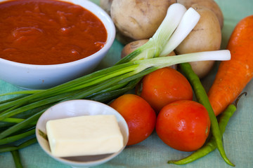 ingredients for soup