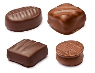 set of chocolates with a stuffing