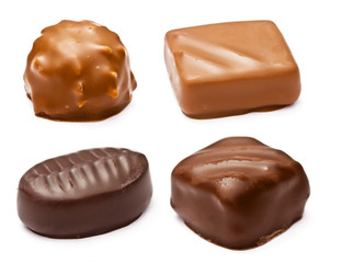set of chocolates with a stuffing