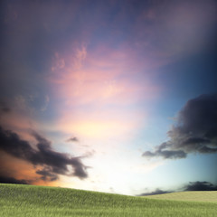 Obraz na płótnie Canvas zachód słońca na tle nieba lub używania uniwersalnego adv innymi