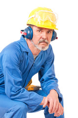 Tired worker