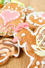 Close up of easter gingerbreads