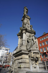Obraz premium Jan van Werth-Denkmal auf dem Alter Markt