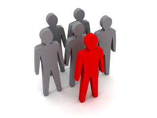 Team leader. Company boss. Teamwork.