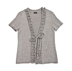 clothes for females - woolen jacket on the white