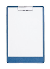 notebook, tablet blue on a white background