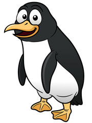 Vector illustration of Penguin cartoon