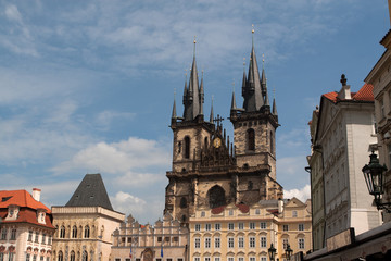 Fototapeta na wymiar Kościół Matki Boskiej przed Tynem w Pradze