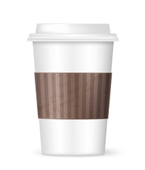 white coffee to go cup