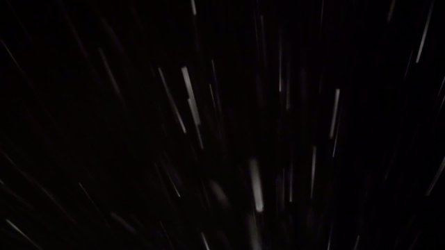 Snowfall at night.