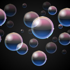 Bubbles from bubble blower