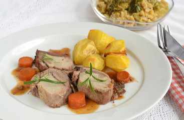 Wildschweinbraten