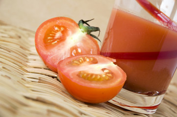 half of fresh tomato