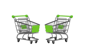 Two shopping carts