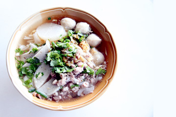 The Thai Noodles Soup.