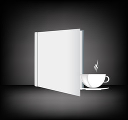 Brochure menu for restaurant, cafe.Coffee and tea. Vector