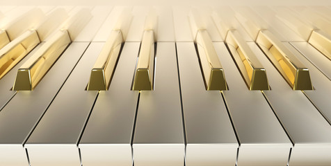 Gold Piano front