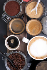 Café, espresso et cappuccino