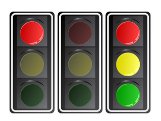 Traffic lights, vector
