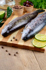 Raw trout