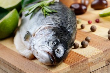 Raw trout