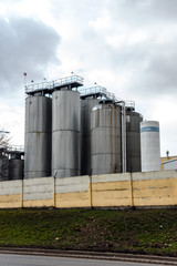 Agricultural silo outdoors