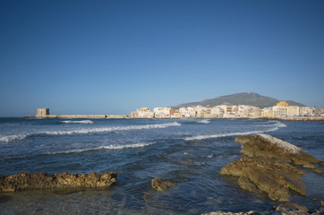 Trapani view from the sea