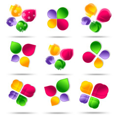 Set of abstract icons