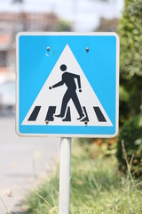 Walking crossing signs.