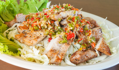 Grilled Pork Spicy Salad