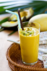 Avocado with Mango smoothie