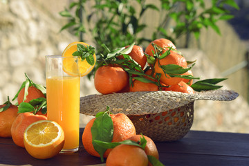 натюрморт с апельсинами