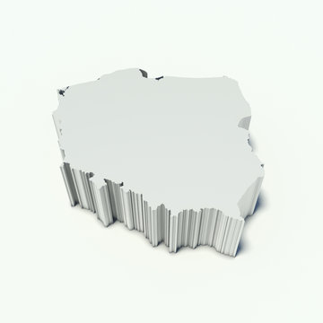 Fototapeta map of Poland