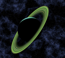 Planet mit Planetenringe © Jürgen Fälchle