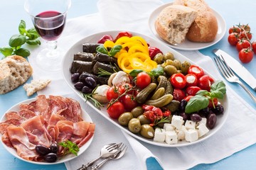 Gourmet antipasto platter