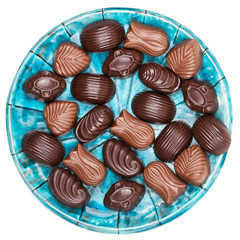 Plate of chocolates