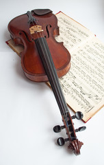 Fototapeta premium German violin of the nineteenth century.