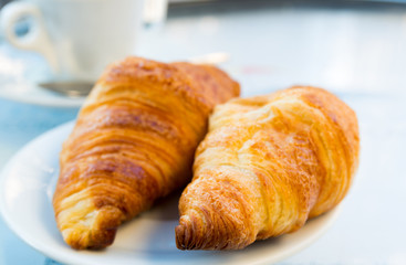 coffee and croissants
