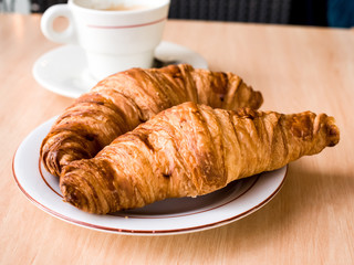 coffee and croissants