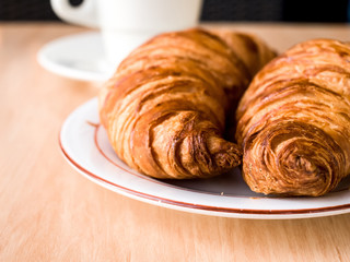 coffee and croissants