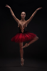 beautiful woman ballet dancer