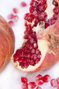 pieces of pomegranate