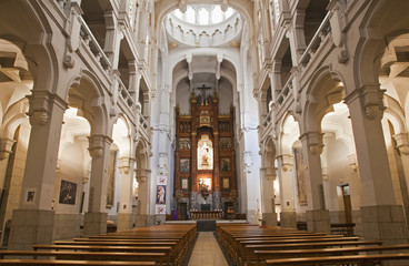 Madrid - Nave of church of hl. Theresia