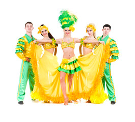 Obraz premium Sexy carnival dancers posing