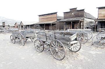 Fototapeta na wymiar Ghost Town, Cody, Wyoming, Stany Zjednoczone