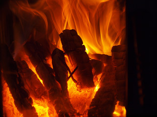 Feuer im Ofen